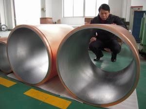 Porcelana Tubo de cobre del molde del diámetro 100-800m m para de CCM el uso durable densamente en máquina de colada continua proveedor